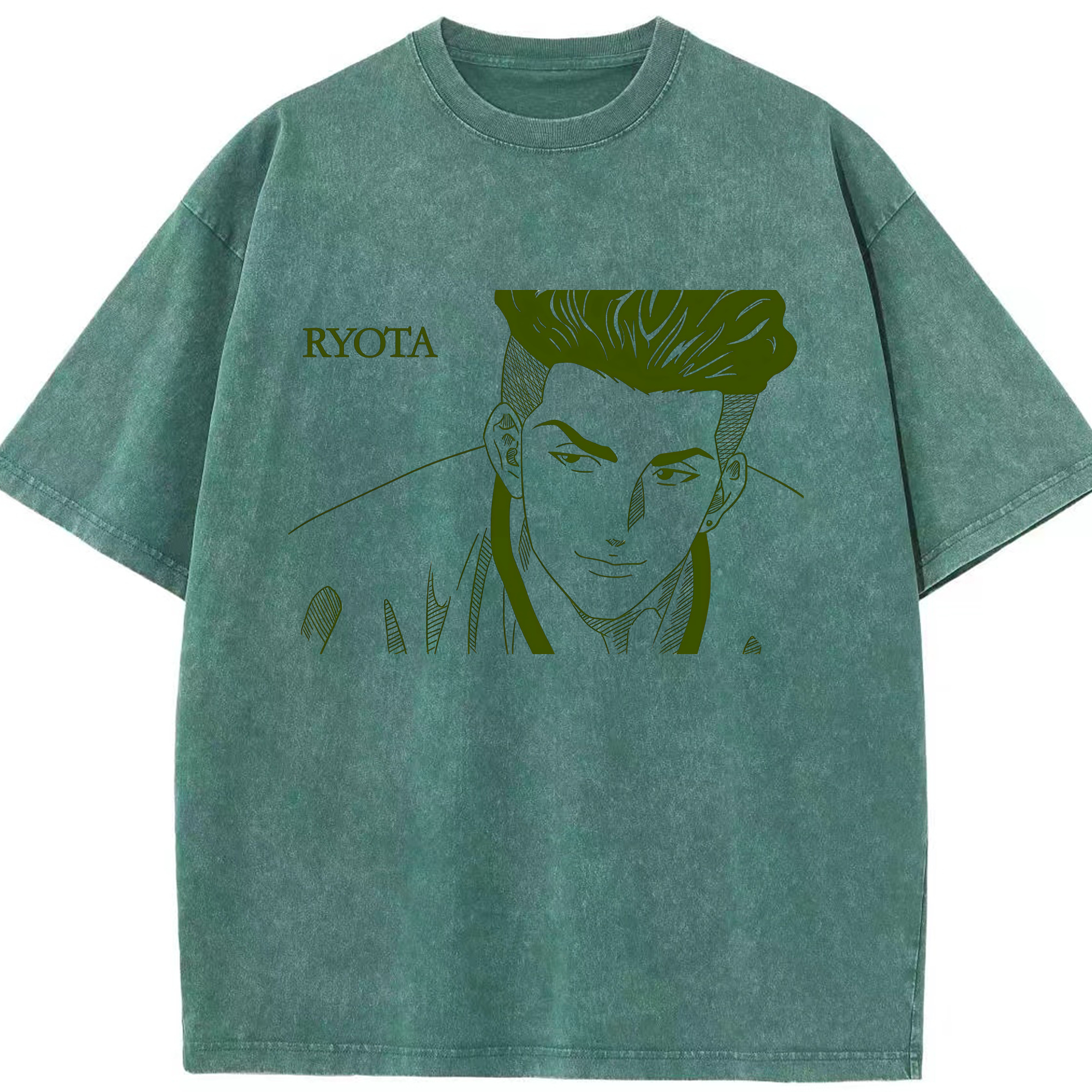 （画像用） SLAM DUNK／スラムダンク 綿100% ヴィンテージ風 半袖Tシャツ（フロントプリント）
